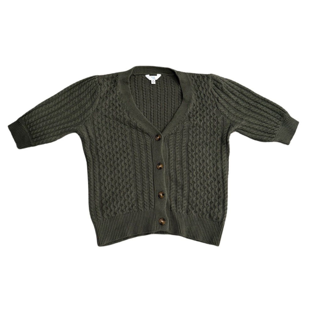 Time and Tru Sage Knit Cardigan